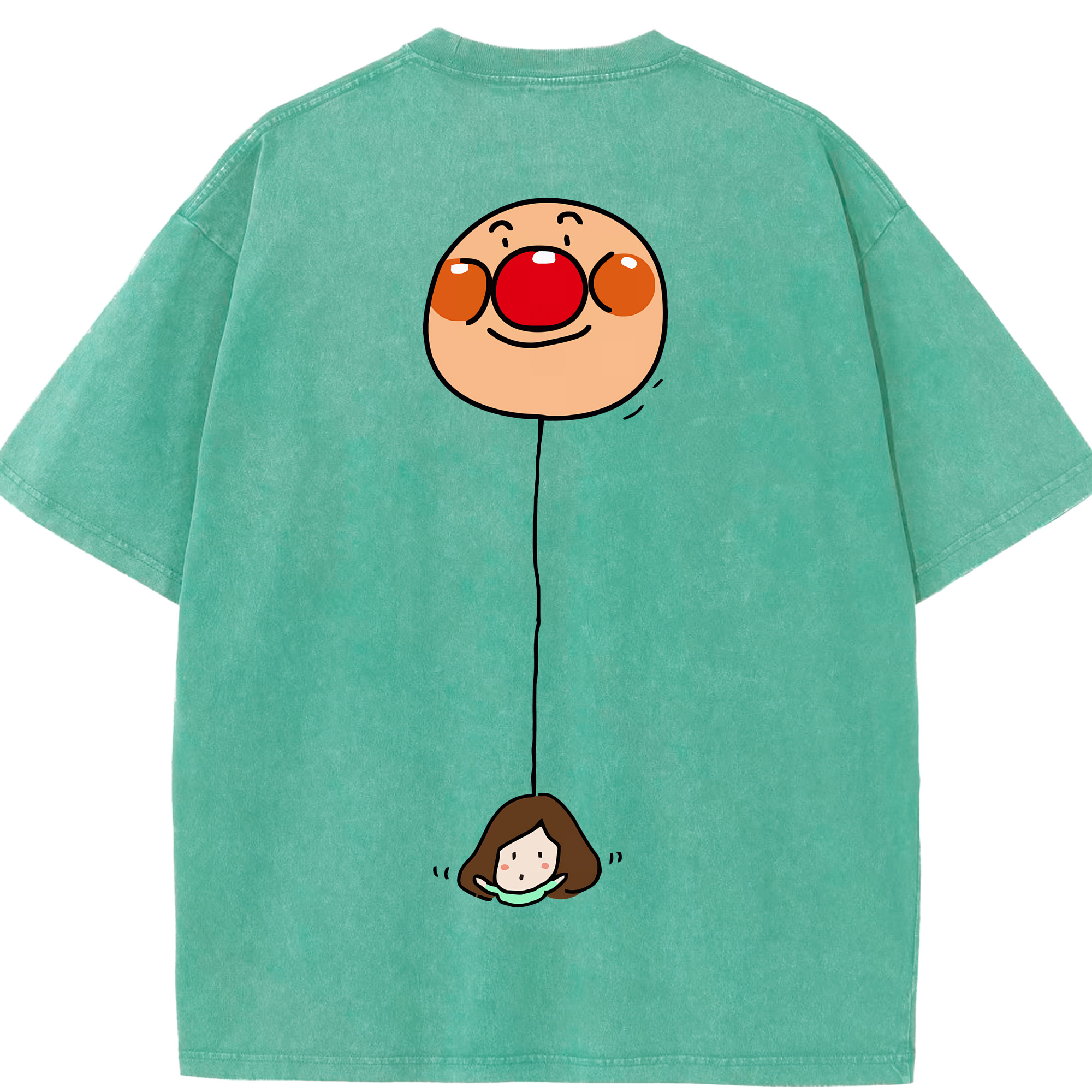 （画像用） アンパンマン Anpanman 綿100% ヴィンテージ風 半袖Tシャツ（背面プリント）